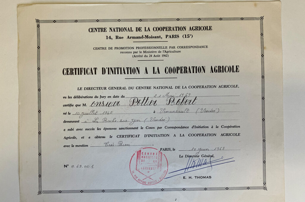 Certificat d'initiation à la coopération agricole