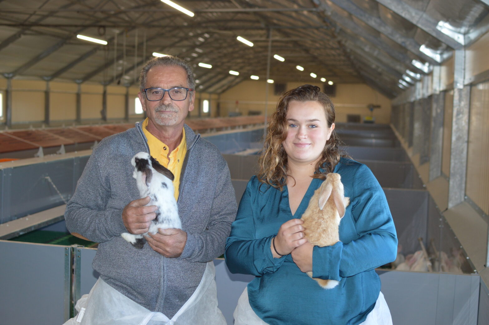 Jean-Marie Orseau a transmis à Alizée May son élevage de lapins en janvier 2023.